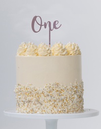 [420011] FS Cake Topper ONE Gold 1pk