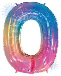 [2515840RB] Megaloon 0 zero Opal Rainbow  Foil 40&quot; 1pk -New