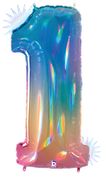 [2515841RB] Megaloon 1 Opal Rainbow Foil 40&quot; 1pk -New