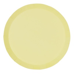 [6120PYP] FS Paper Round Banquet Plate 10.5&quot; Pastel Yellow 10pk (D)