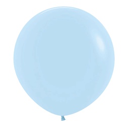 [7091640] Matte Pastel Blue 90cm Round Balloon 1pk