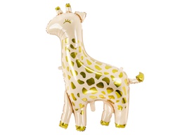 [2670] PD Foil Balloon Matte Giraffe with Gold Spots 1pkt 100x120CM