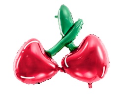 [2666] PD Foil Balloon Glossy Red Cherry Pair 1pkt 88x73CM 