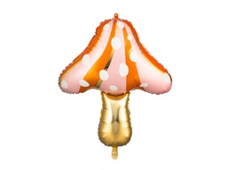 [26100] PD Foil Balloon Matte Peach Orange Mushroom 1pkt 66x75CM 