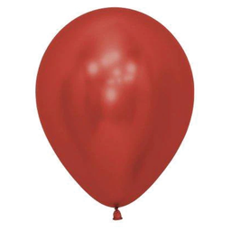 [740915] Reflex Red 30cm Round Balloon 18pk