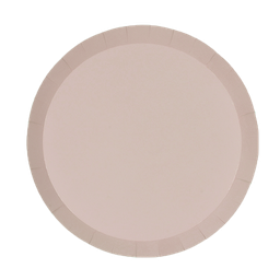 [6110WSP] Fs Paper Round Plate 9&quot;  White Sand 10pk (D)