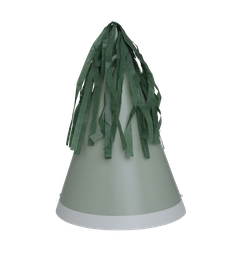 [6150EUP] FS Party Hat with Tassel Topper Eucalyptus 10pk
