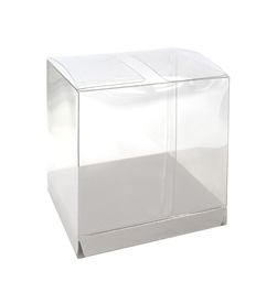 [6250MSP] FS Clear Favour Box Met Silver 10pk