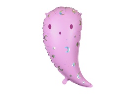 [26152] PD Foil Balloon Pink Ghost 1pkt 36x60cm