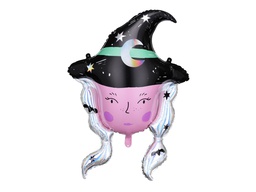 [26142] PD Foil Balloon Witch 1pkt 61x86cm