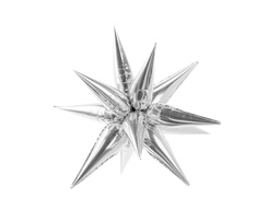 [2668018] PD Foil Balloon Glossy Star Spikes Silver 1pkt  70cm