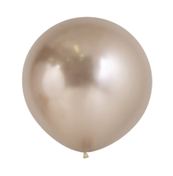 [5062971] Reflex Champagne 60cm Round Balloon 10pk