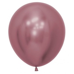 [7050909] Reflex Pink  45cm Round Balloon 6pk