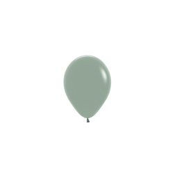 [503127] Pastel Dusk Laurel Green 12cm Round Balloon Pk 100