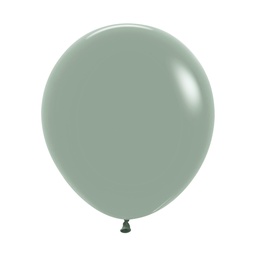 [5042127] Pastel Dusk Laurel Green 45cm Round Balloon Pk50