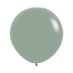 [5062127] Pastel Dusk Laurel Green 60cm Round Balloon 10pk