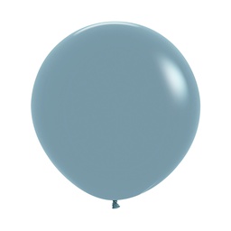 [5062140] Pastel Dusk Blue 60cm Round Balloon 10pk