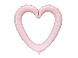 [26207] PD Foil Balloon Heart Frame Pink 86x83.5cm