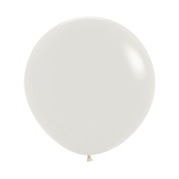 [7062107] Pastel Dusk Cream 60cm Round Balloon 2pk