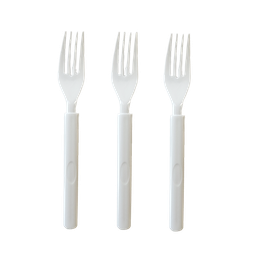 [7014WHP] FS Ultra HD Reusable Fork Solid White 20pk