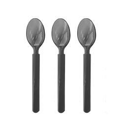 [7016BKP] FS Ultra HD Reusable Spoon Black 20pk