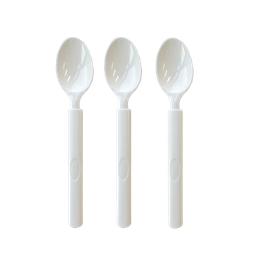 [7016WHP] FS Ultra HD Reusable Spoon Solid White 20pk