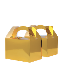 [6231MGP] FS Little Lunch Box Met Gold 10pk