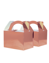 [6231MRGP] FS Little Lunch Box Met Rose Gold 10pk