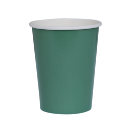[6135SGP] FS Paper Cup Sage Green 260ml 20pk 