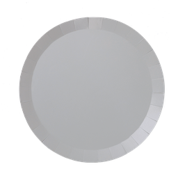 [6180CGP] FS Paper Round Dinner Plate 9&quot; Cool Grey 20pk 