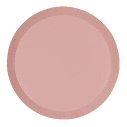 [6190ROP] FS Paper Round Banquet Plate 10.5&quot; Rose 20pk 
