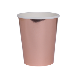 [6135MRGP] FS Paper Cup Metallic Rose Gold 260ml 20pk