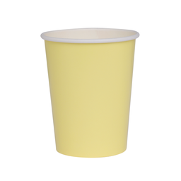 [6135PYP] FS Paper Cup Pastel Yellow 260ml 20pk