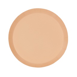 [6170PHP] FS Paper Round Snack Plate 7&quot; Peach 20pk 
