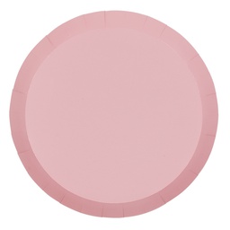 [6180CPP] FS Paper Round Dinner Plate 9&quot; Classic Pink 20pk