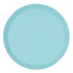 [6180PBP] FS Paper Round Dinner Plate 9&quot; Pastel Blue 20pk 